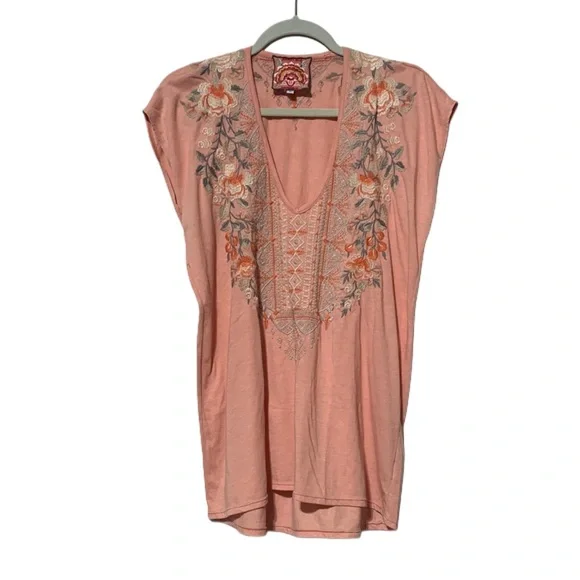 Johnny Was Calida Embroidered Floral Boho Top - Picture 2 of 9